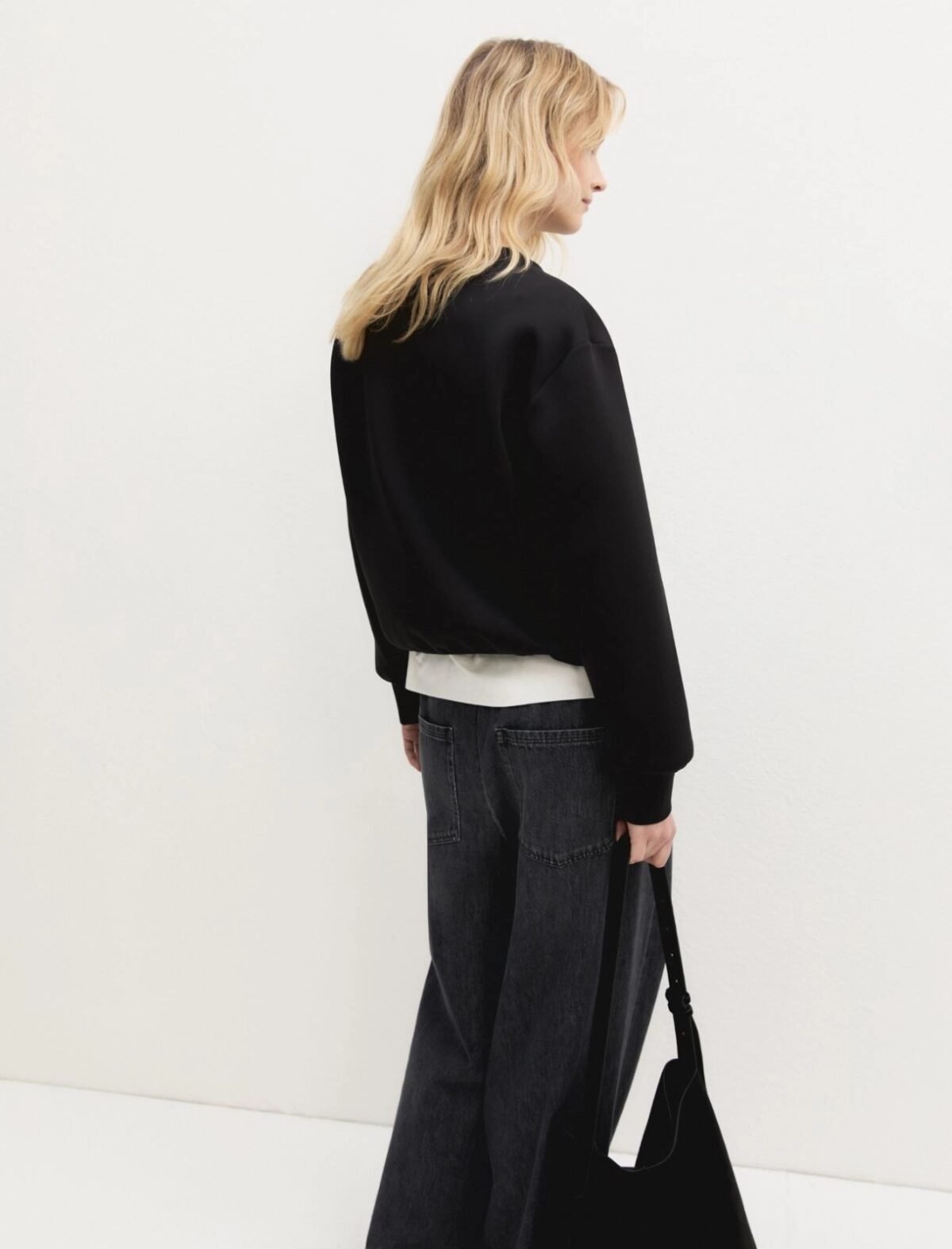 EMME BY MARELLA - Sequinned sweatshirt - BLACK