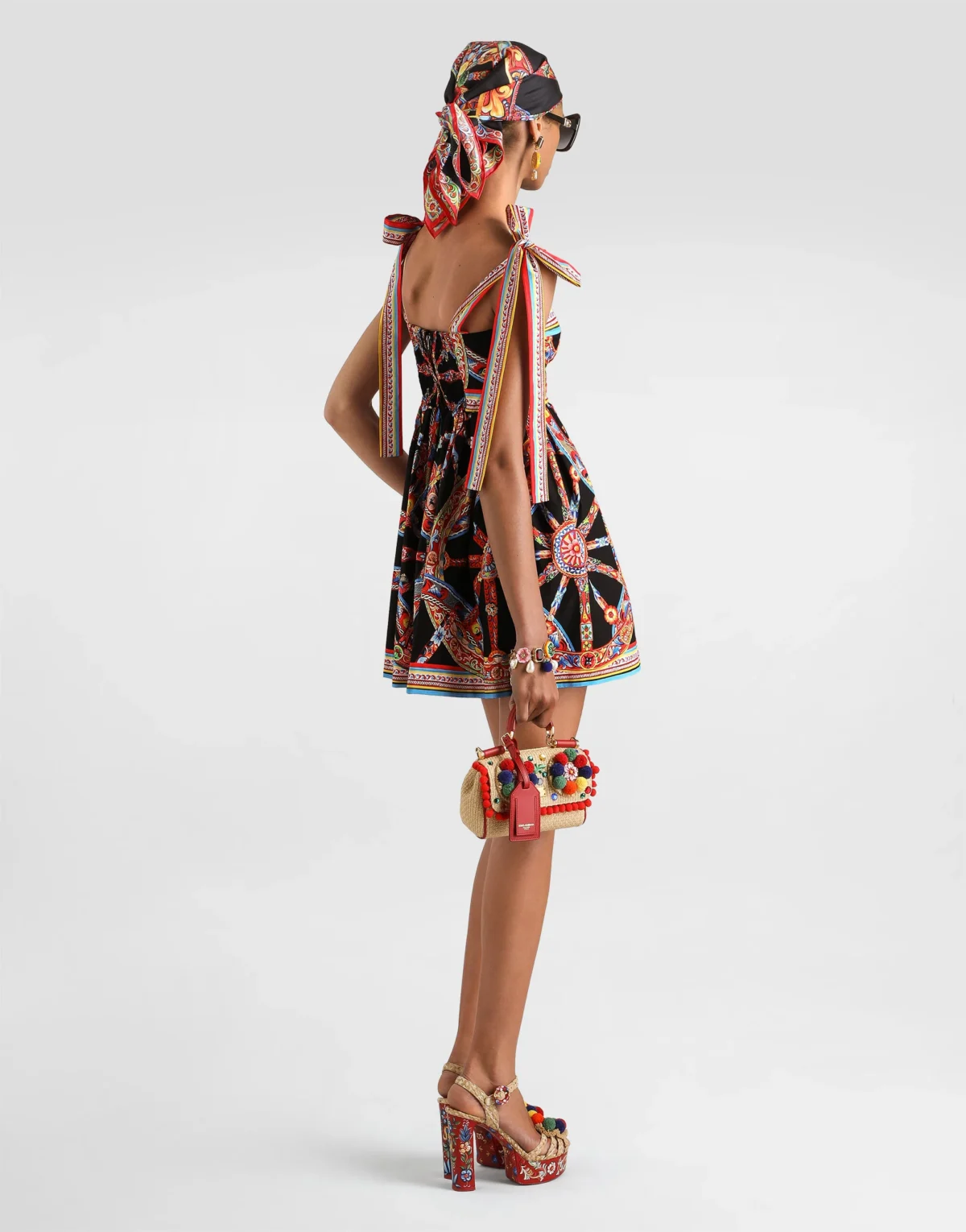 Majolica Corset Mini Dress