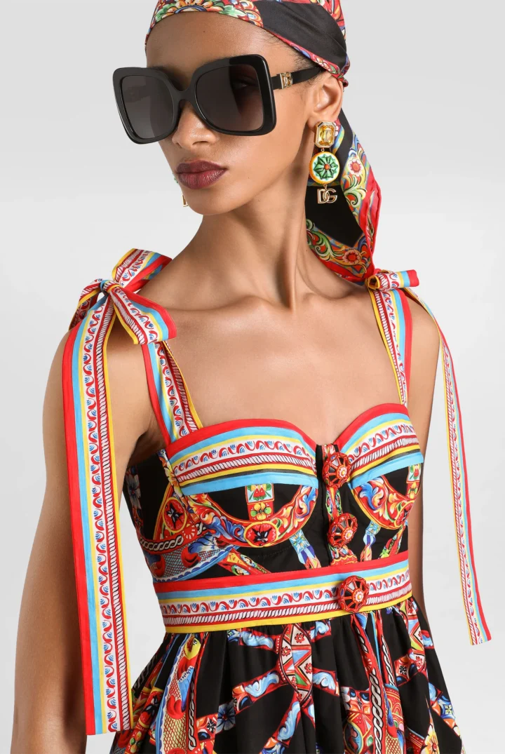 Majolica Corset Mini Dress