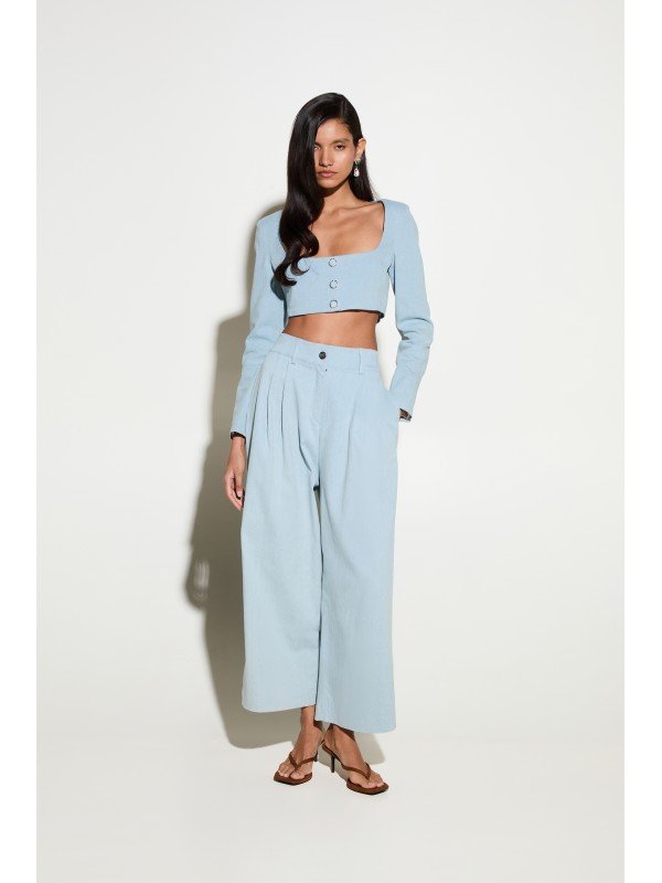Milkwhite Blue Knit Set