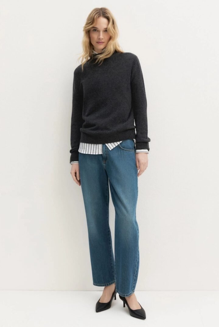 EMME BY MARELLA - Cashmere-blend jumper - MELANGE DARK GREY
